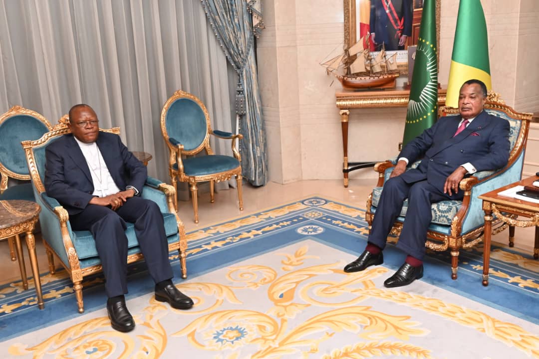 Situation en RDC : le cardinal Fridolin Ambongo reçu par Denis Sassou N'Guesso