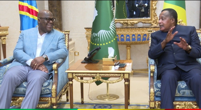 Coopération : nouveau tête-à-tête entre Félix Tshisekedi et Denis Sassou N’Guesso